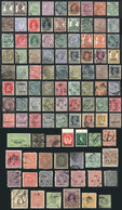 689 INDIA: Lot Of Old Stamps, It May Include High Values Or Good Cancels (completely Unchecked), Very Fine General Quali - Otros & Sin Clasificación