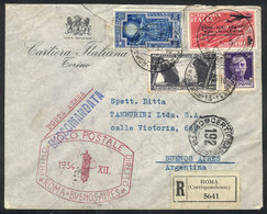 719 ITALY: 26/JA/1934 First Airmail Roma - Buenos Aires, The Plane Crashed In Fortaleza, Cover Franked By Sc.C54 (US$600 - Ohne Zuordnung
