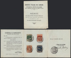 733 ITALY - FIUME: Sc.100/103, 1920 Anniversary Of The Occupation Of Fiume Led By D'Annunzio, Cmpl. Set Of 4 Values On A - Fiume