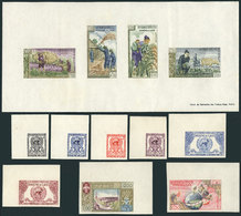 749 LAOS: Lot Of IMPERFORATE Stamps And Sets, Including Some PROOFS, And Few Stamps Of French Equatorial Africa. Most Un - Laos