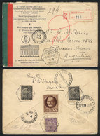 764 MACAU: Registered Cover Sent To Argentina On 6/AU/1935 With Nice Postage On Back, VF Quality, Rare Destination! - Autres - Asie