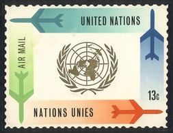 783 UNITED NATIONS: Year 1973, Unadopted Original Artist Design (by A. Medina Medina, From Uruguay) For A 13c. Stamp, Si - Altri & Non Classificati