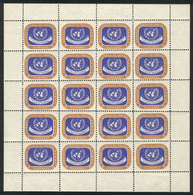 794 PARAGUAY: Sc.C260, 1959 Visit Of Dag Hammarskjold To Paraguay, Sheet Of 20 Stamps, MNH, VF Quality! - Paraguay
