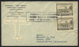 803 PARAGUAY: 1/JA/1949 Special Flight Asunción - Buenos Aires, Commemorating The 20th Anniversary Of First Airmail, VF  - Paraguay