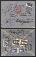 826 POLAND: Registered Airmail Cover Sent From Warzawa To Argentina On 9/JUN/1936, With Nice Postage On Back And Many Po - Andere & Zonder Classificatie