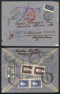 826 POLAND: Registered Airmail Cover Sent From Warzawa To Argentina On 9/JUN/1936, With Nice Postage On Back And Many Po - Other & Unclassified