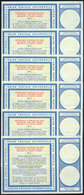 843 SOUTH AFRICA: 6 International Reply Coupons Of 15c., Very Fine Quality! - Other & Unclassified