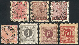 863 SWEDEN: Small Lot Of Old Stamps, Some With Defects, Others Of Very Fine Quality, Catalog Value US$420. - Sonstige & Ohne Zuordnung