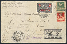 875 SWITZERLAND: Airmail Cover Sent From Zürich To El Socorro (Argentina) On 28/NO/1926, Fine Quality, Very Rare Destina - ...-1845 Préphilatélie
