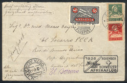 875 SWITZERLAND: Airmail Cover Sent From Zürich To El Socorro (Argentina) On 28/NO/1926, Fine Quality, Very Rare Destina - ...-1845 Vorphilatelie