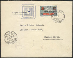 884 SWITZERLAND: 22/MAY/1938 Zürich - Buenos Aires, Cover Carried In Swissair Special Flight, Very Fine Quality. - ...-1845 Préphilatélie