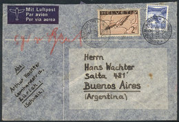 885 SWITZERLAND: Airmail Cover Franked With 2.30Fr., Sent From Zürich To Argentina On 10/SE/1938, VF! - ...-1845 Vorphilatelie