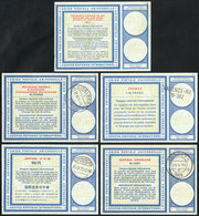 906 WORLDWIDE: Circa 1970, 5 International Reply Coupons Of: South Africa, Germany, France, Japan And Netherlands, VF Qu - Other & Unclassified