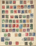 912 WORLDWIDE: EUROPEAN COUNTRIES: Old Collection On Album Pages, Many Hundreds Stamps (probably Thousands), Very Intere - Otros & Sin Clasificación