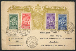 964 VATICAN: Cover Franked By Sc.68/71 And Posted From Vatican To Roma On 7/JUN/1949, Very Nice! - Andere & Zonder Classificatie