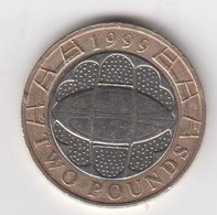 Great Britain UK £2 Two Pound Coin 1999 (Rugby World Cup) - Circulated - 2 Pounds