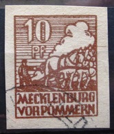 ALLEMAGNE    Zone Soviétique Mecklembourg-Pomeranie            N° 29           OBLITERE - Autres & Non Classés
