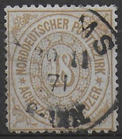 ALLEMAGNE DU NORD - YT N°22 OBLITERE TB (SIGNE BRUN) - COTE = 2000 EUR - Afgestempeld