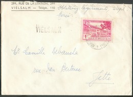 1Fr.75 SANATORIUM SIJSELE Obl. Sc Ambulant HERBESTHAL-BRUXELLES 1 Sur Lettre Avec Griffe De VIELSALM Du 29-3-1951 Vers J - Griffes Linéaires