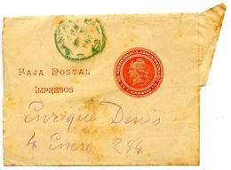 Argentina 1907 ½c. Liberty Wrapper Santa Fe Postmark - Entiers Postaux