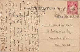 Ireland  & Marcofilia, Ruen, Basilique De Bonsecours, Grande Nef, Dublin 1925 (4332) - Storia Postale