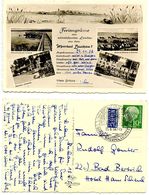 Germany, West 1954 Postcard Feriengrüsse Von Schreibfaulen Leuten  Aus Dem Moorbad Buchau - Bad Buchau