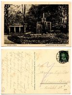 Germany 1928 Postcard Water Fountain, Neuss To Chemnitz - Neuss