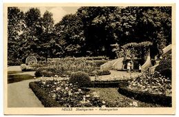 Germany 1920‘s Postcard Neuss - Stadtgarten - Rosengarten / Rose Garden - Neuss