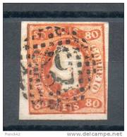 Portugal. 80 Reis Orange - Oblitérés