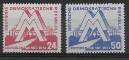 DDR - 1951 - YT N°34/35 ** MNH - COTE = 50 EUR - - Neufs