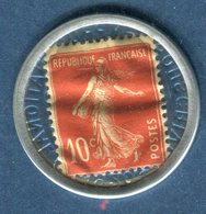 Timbre Monnaie - Type Semeuse , Publicité Crédit Lyonnais - Ref V573 - Other & Unclassified
