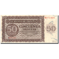 Billet, Espagne, 50 Pesetas, 1936, 1936-11-21, KM:100a, TB - 50 Pesetas