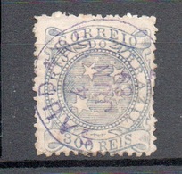 IMPERIO DO BRAZIL 300 REIS  Annullo Colore Viola  SAUDADE  4 GIUGNO 89 - Used Stamps