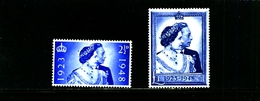 GREAT BRITAIN - 1948  SILVER WEDDING  SET  MINT NH - Ungebraucht