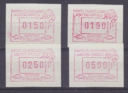 Finland 1989 Santa Claus Land Frama Labels  4v Unused ** Mnh (39482A) - Automaatzegels [ATM]