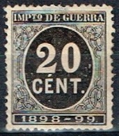 Impuesto De Guerra 1898-99, 20 Cts - War Tax