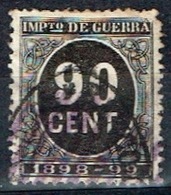 Impuesto De Guerra 1898-99, 90 Cts - Oorlogstaks