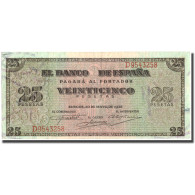 Billet, Espagne, 25 Pesetas, 1938, 1938-05-20, KM:111a, TTB+ - 25 Peseten