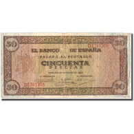 Billet, Espagne, 50 Pesetas, 1938, 1938-05-20, KM:112a, TB+ - 50 Peseten