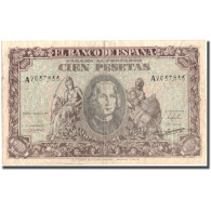 Billet, Espagne, 100 Pesetas, 1940, 1940-01-09, KM:118a, TTB - 100 Pesetas