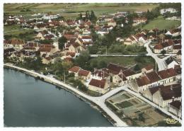 CPSM COLORISEE GURGY, VUE GENERALE AERIENNE, YONNE 89 - Gurgy