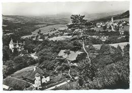 CPSM THORENS - GLIERES, LE BOURG ET LE CHATEAU DE SALES, HAUTE SAVOIE 74 - Thorens-Glières