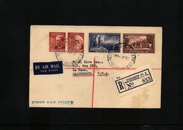 Australia 1951 Interesting Registered Letter FDC - Lettres & Documents