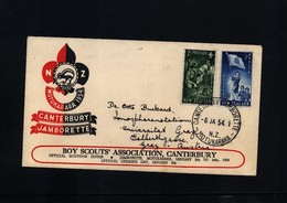 New Zealand 1954 Boy Scouts FDC - Briefe U. Dokumente