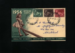 New Zealand 1956 Health Stamps FDC - Brieven En Documenten