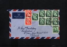 New Zealand 1954 Interesting Airmail Letter - Brieven En Documenten