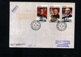 British Antarctic Territory 1980 Interesting Airmail Letter - Covers & Documents
