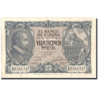 Billet, Espagne, 25 Pesetas, 1940, 1940-01-09, KM:116a, TTB - 25 Pesetas