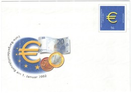 GERMANIA - GERMANY - Deutschland - ALLEMAGNE - 56 Euro-Bargeldeinführung Am 1-1-2002 - Cover - Intero Postale - Entier P - Enveloppes - Neuves