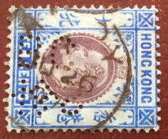 Hong Kong Perfin H&S / BC Used In AMOY 1907 (China) V.F (Chine Perforé Bank Banque HSBC - Used Stamps